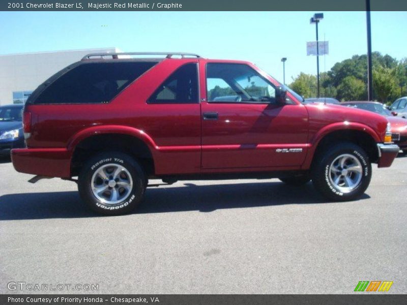 Majestic Red Metallic / Graphite 2001 Chevrolet Blazer LS