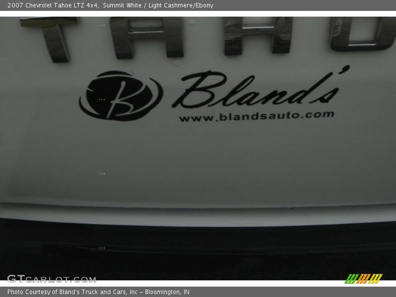 Summit White / Light Cashmere/Ebony 2007 Chevrolet Tahoe LTZ 4x4