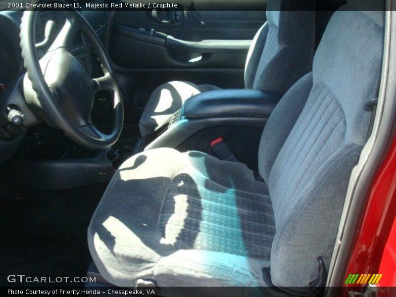 Majestic Red Metallic / Graphite 2001 Chevrolet Blazer LS