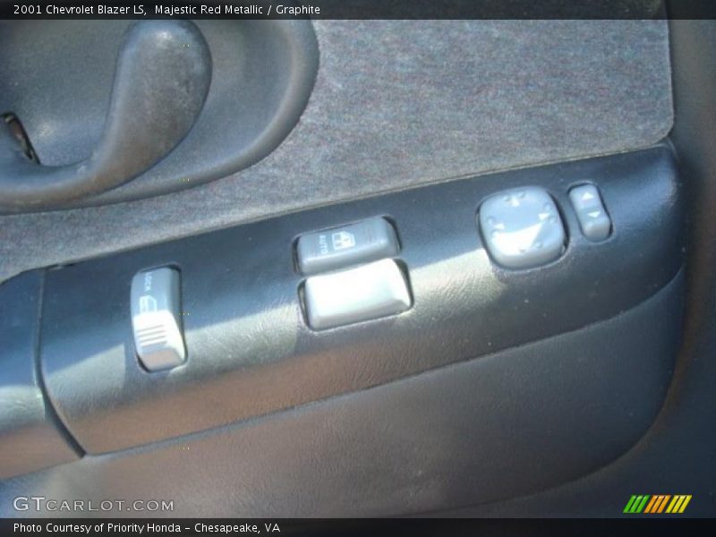 Majestic Red Metallic / Graphite 2001 Chevrolet Blazer LS