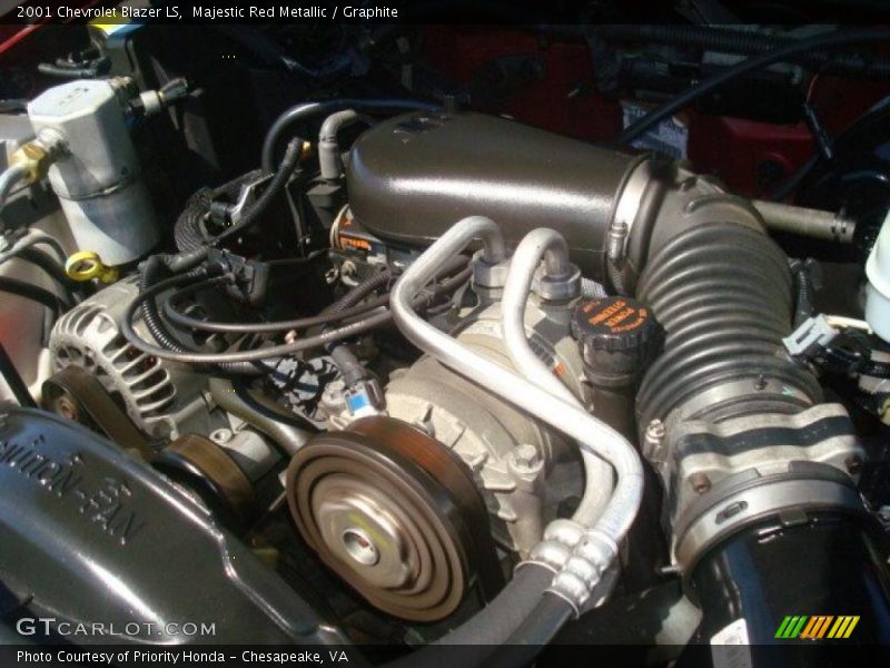 Majestic Red Metallic / Graphite 2001 Chevrolet Blazer LS