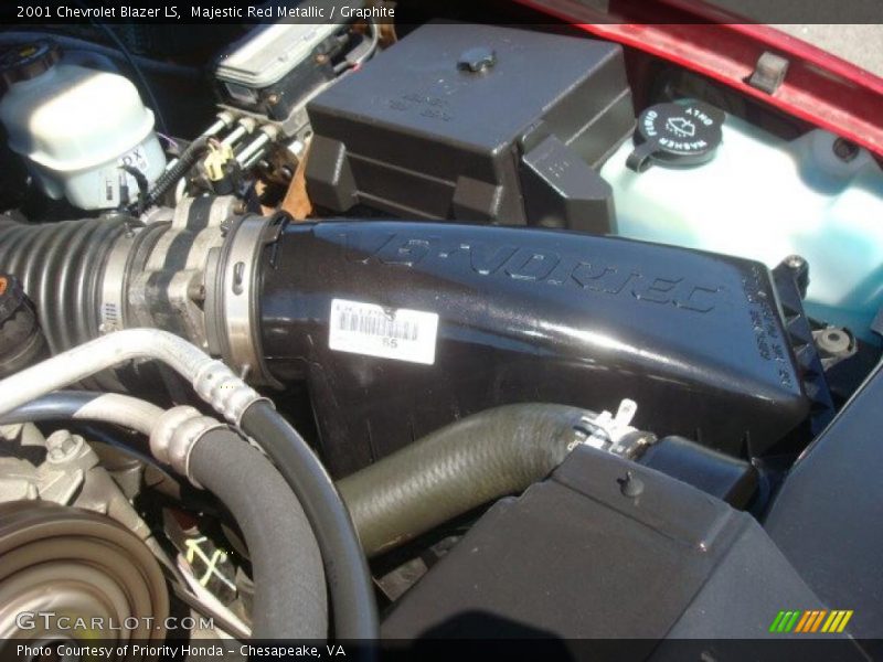 Majestic Red Metallic / Graphite 2001 Chevrolet Blazer LS