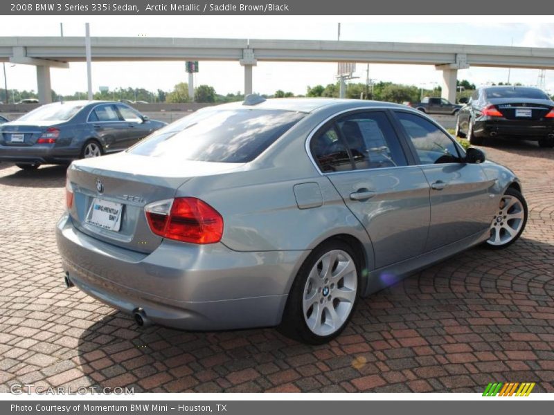Arctic Metallic / Saddle Brown/Black 2008 BMW 3 Series 335i Sedan