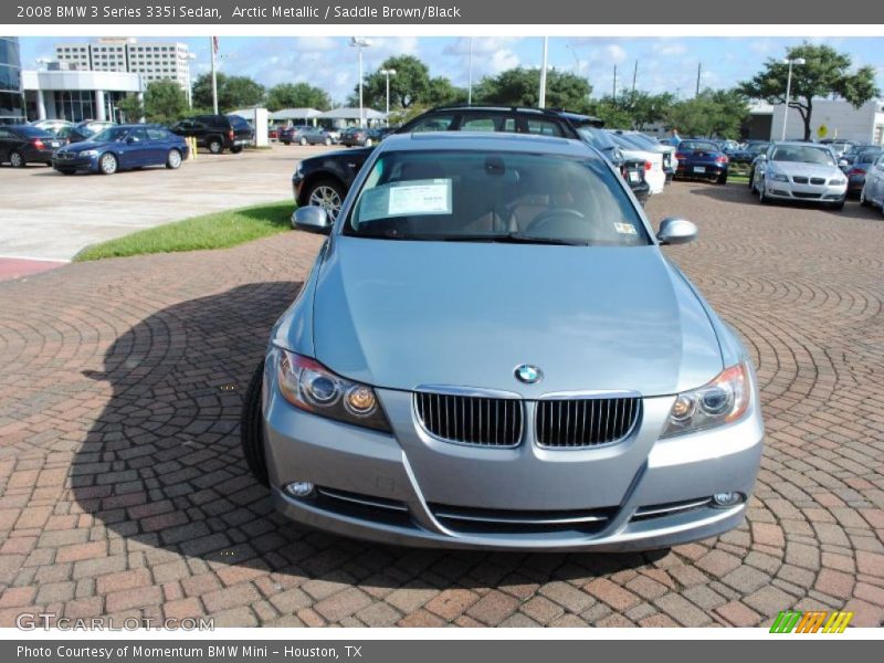 Arctic Metallic / Saddle Brown/Black 2008 BMW 3 Series 335i Sedan