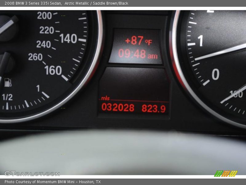 Arctic Metallic / Saddle Brown/Black 2008 BMW 3 Series 335i Sedan