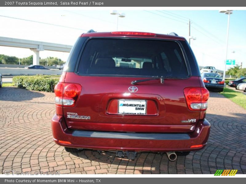 Salsa Red Pearl / Taupe 2007 Toyota Sequoia Limited