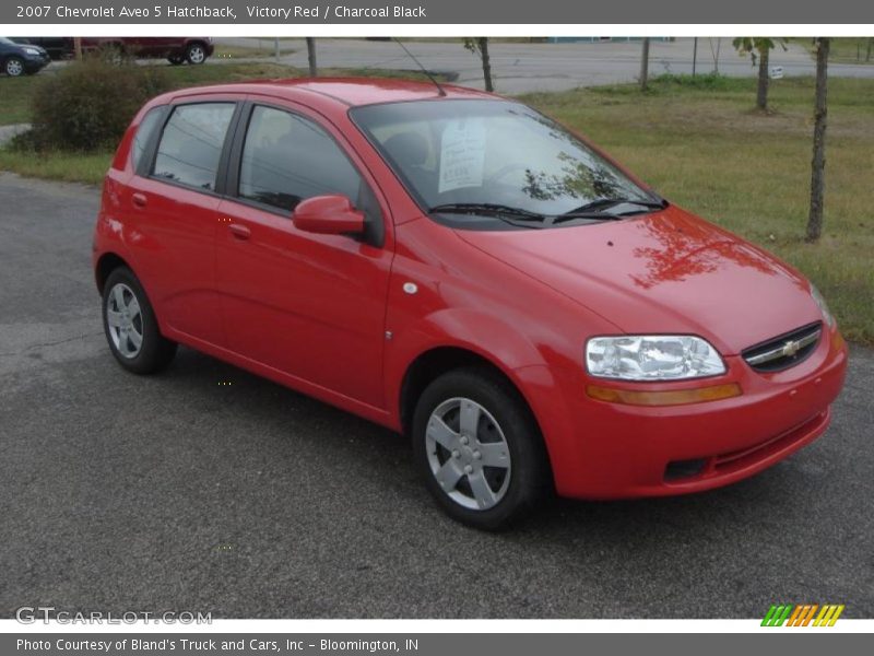Victory Red / Charcoal Black 2007 Chevrolet Aveo 5 Hatchback