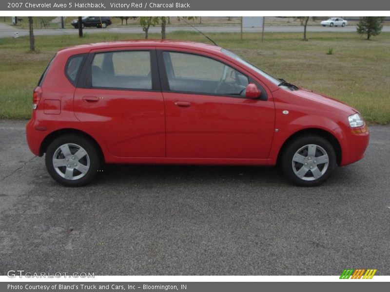 Victory Red / Charcoal Black 2007 Chevrolet Aveo 5 Hatchback
