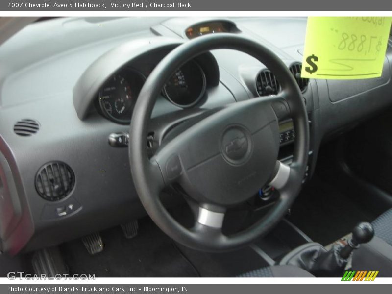 Victory Red / Charcoal Black 2007 Chevrolet Aveo 5 Hatchback