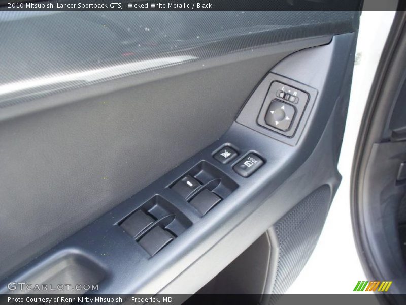 Wicked White Metallic / Black 2010 Mitsubishi Lancer Sportback GTS