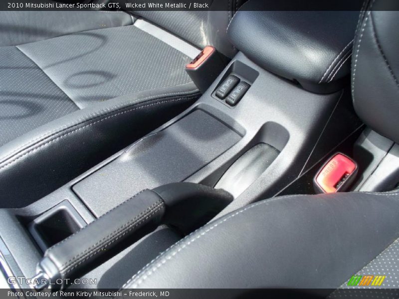 Wicked White Metallic / Black 2010 Mitsubishi Lancer Sportback GTS