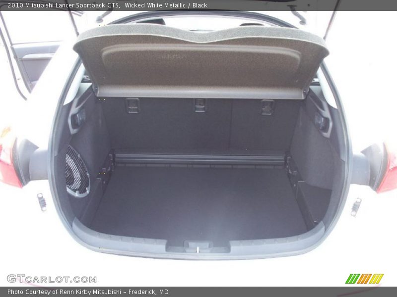 Wicked White Metallic / Black 2010 Mitsubishi Lancer Sportback GTS