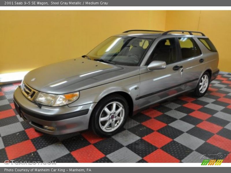 Steel Gray Metallic / Medium Gray 2001 Saab 9-5 SE Wagon