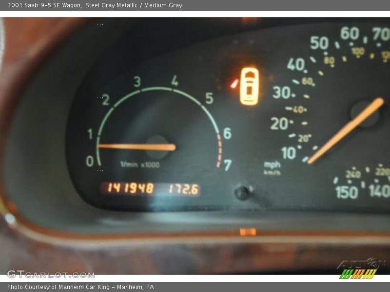 Steel Gray Metallic / Medium Gray 2001 Saab 9-5 SE Wagon