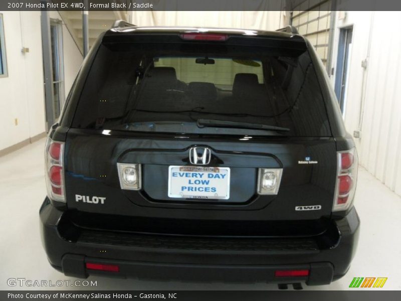 Formal Black / Saddle 2007 Honda Pilot EX 4WD
