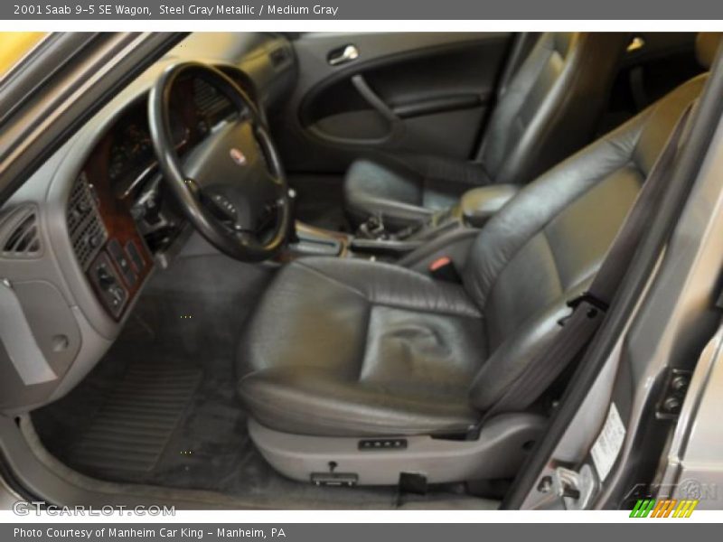 Steel Gray Metallic / Medium Gray 2001 Saab 9-5 SE Wagon