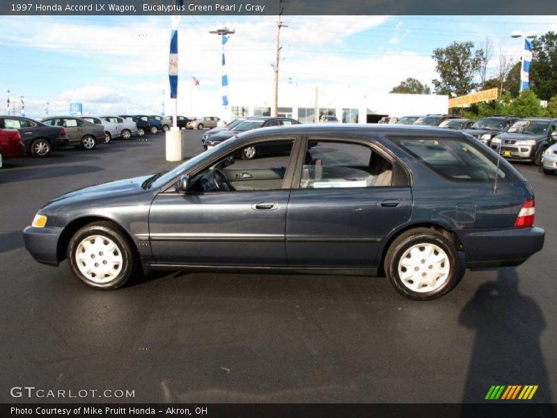 Eucalyptus Green Pearl / Gray 1997 Honda Accord LX Wagon