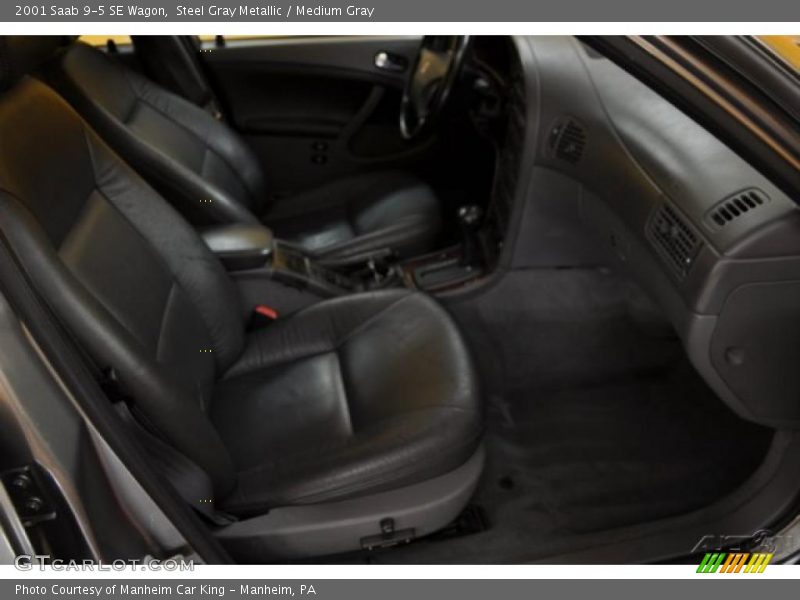 Steel Gray Metallic / Medium Gray 2001 Saab 9-5 SE Wagon