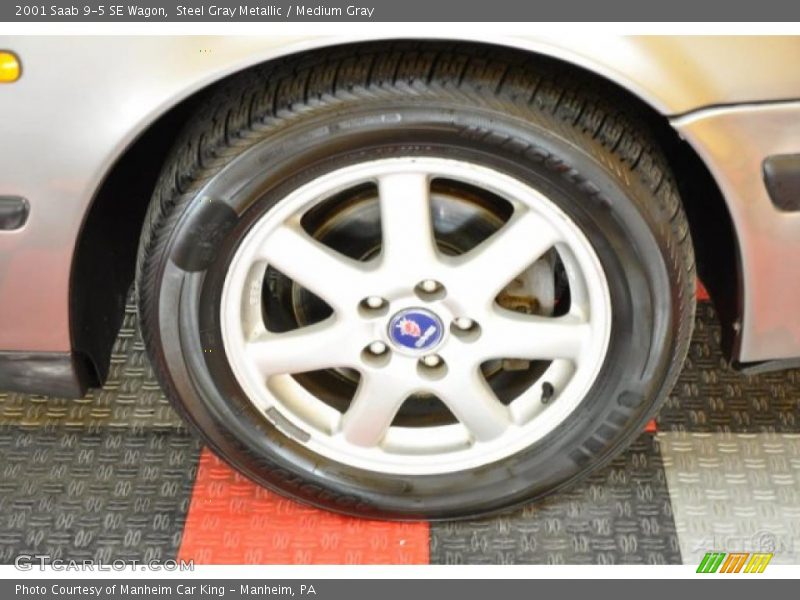 Steel Gray Metallic / Medium Gray 2001 Saab 9-5 SE Wagon