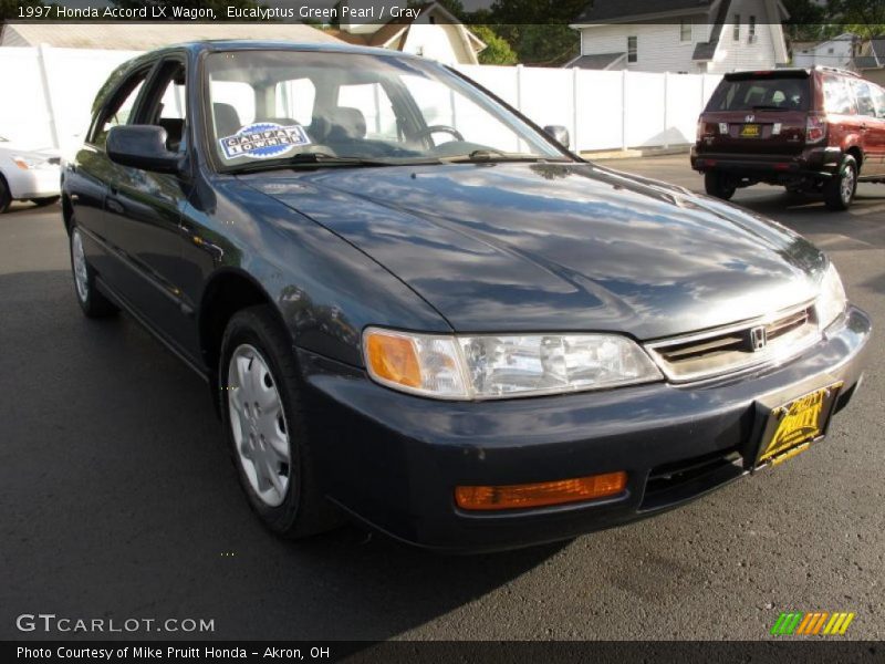 Eucalyptus Green Pearl / Gray 1997 Honda Accord LX Wagon