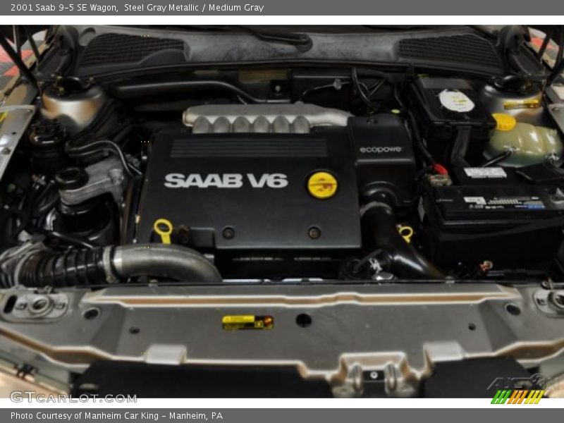 Steel Gray Metallic / Medium Gray 2001 Saab 9-5 SE Wagon