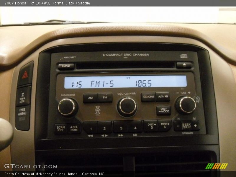 Formal Black / Saddle 2007 Honda Pilot EX 4WD