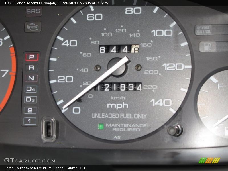 Eucalyptus Green Pearl / Gray 1997 Honda Accord LX Wagon