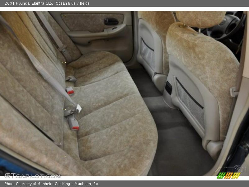 Ocean Blue / Beige 2001 Hyundai Elantra GLS