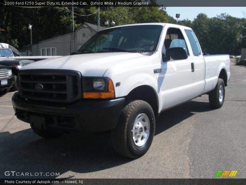 Oxford White / Medium Graphite 2000 Ford F250 Super Duty XL Extended Cab