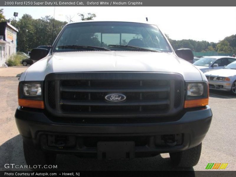 Oxford White / Medium Graphite 2000 Ford F250 Super Duty XL Extended Cab