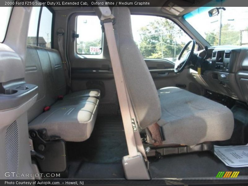 Oxford White / Medium Graphite 2000 Ford F250 Super Duty XL Extended Cab