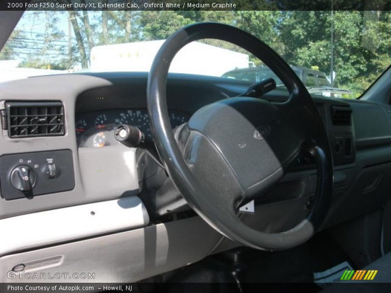 Oxford White / Medium Graphite 2000 Ford F250 Super Duty XL Extended Cab