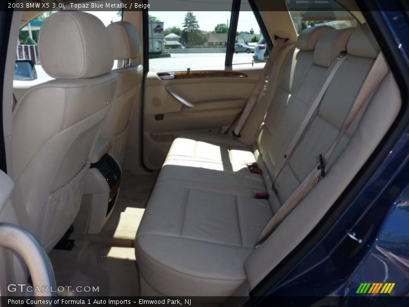 Topaz Blue Metallic / Beige 2003 BMW X5 3.0i