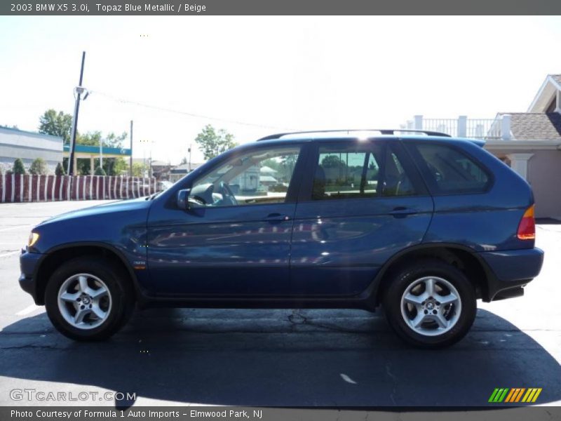 Topaz Blue Metallic / Beige 2003 BMW X5 3.0i