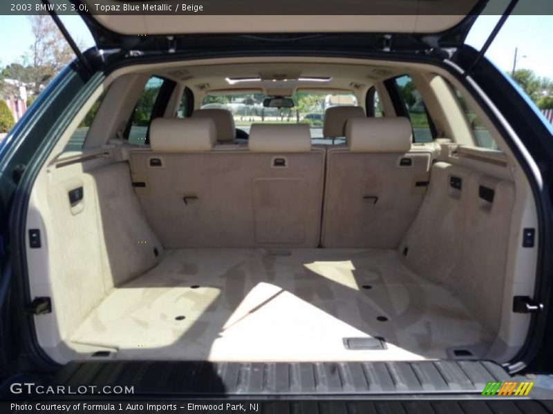 Topaz Blue Metallic / Beige 2003 BMW X5 3.0i