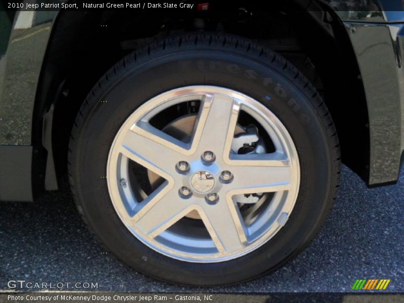Natural Green Pearl / Dark Slate Gray 2010 Jeep Patriot Sport