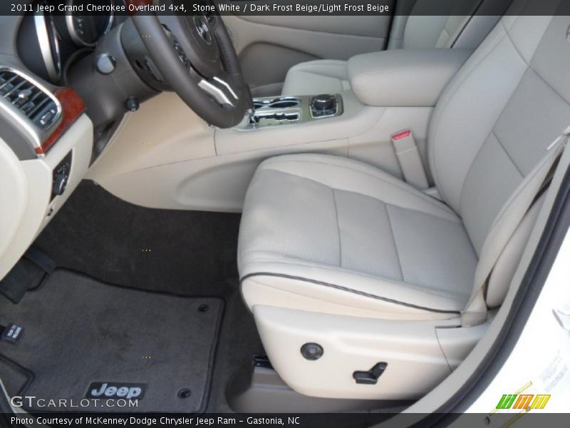Stone White / Dark Frost Beige/Light Frost Beige 2011 Jeep Grand Cherokee Overland 4x4