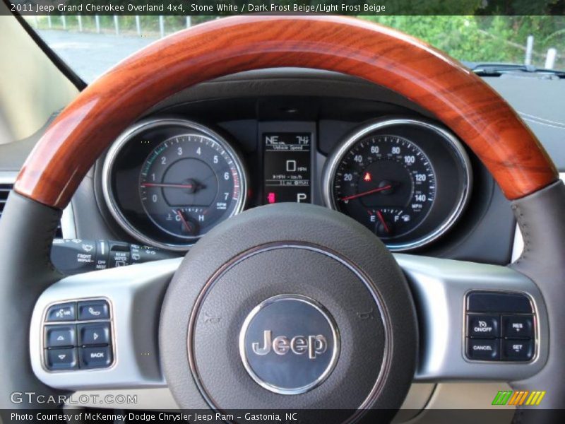 Stone White / Dark Frost Beige/Light Frost Beige 2011 Jeep Grand Cherokee Overland 4x4