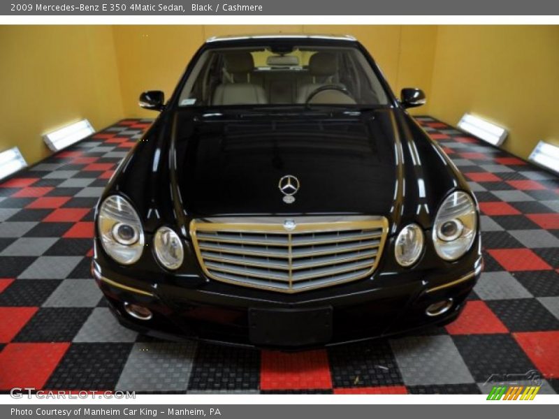 Black / Cashmere 2009 Mercedes-Benz E 350 4Matic Sedan