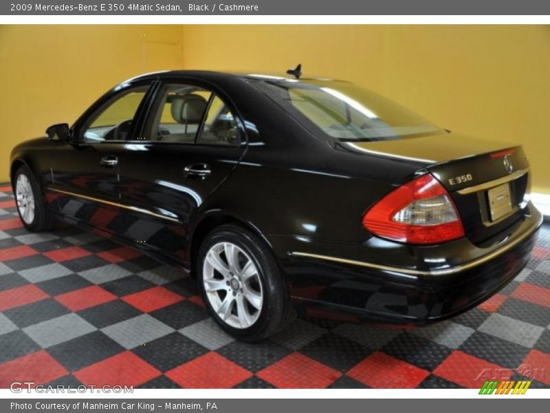 Black / Cashmere 2009 Mercedes-Benz E 350 4Matic Sedan