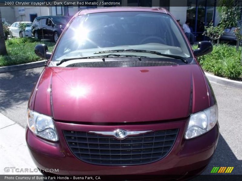 Dark Garnet Red Metallic / Sandstone 2003 Chrysler Voyager LX