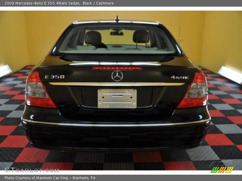 Black / Cashmere 2009 Mercedes-Benz E 350 4Matic Sedan