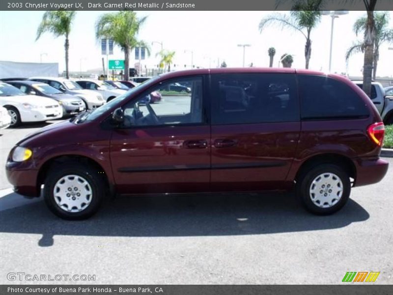 Dark Garnet Red Metallic / Sandstone 2003 Chrysler Voyager LX