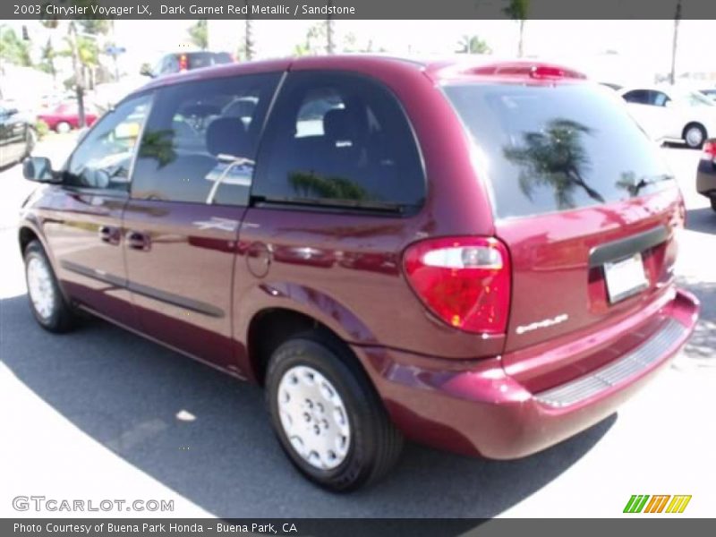 Dark Garnet Red Metallic / Sandstone 2003 Chrysler Voyager LX