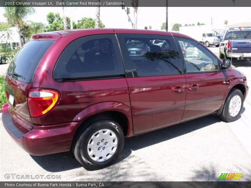 Dark Garnet Red Metallic / Sandstone 2003 Chrysler Voyager LX