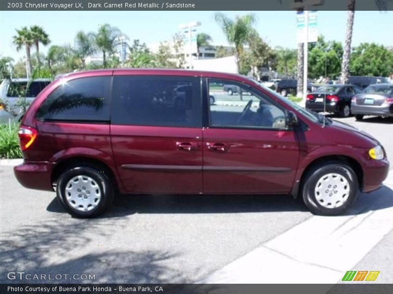 Dark Garnet Red Metallic / Sandstone 2003 Chrysler Voyager LX
