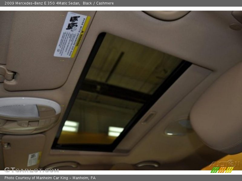 Black / Cashmere 2009 Mercedes-Benz E 350 4Matic Sedan