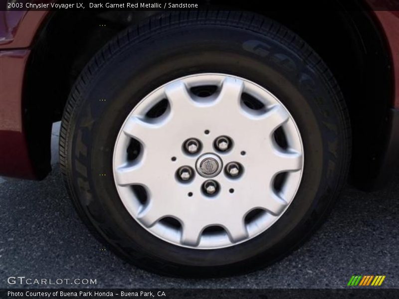 Dark Garnet Red Metallic / Sandstone 2003 Chrysler Voyager LX