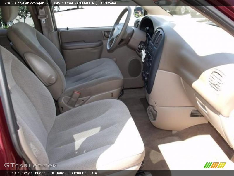 Dark Garnet Red Metallic / Sandstone 2003 Chrysler Voyager LX