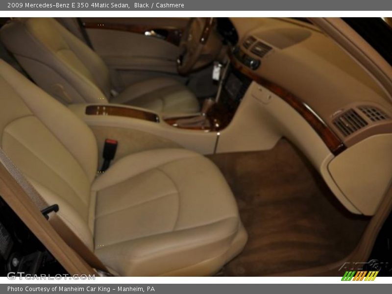 Black / Cashmere 2009 Mercedes-Benz E 350 4Matic Sedan